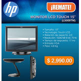 Monitor Hp Touch 15  (l5009tm)