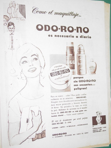 Publicidad Cosmeticos Crema Desodorante Odorono Mod2