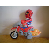 Spiderman En Mini Moto  Mide 7 Cms