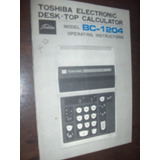 Manual Calculadora Toshiba B C 1204