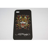 Funda Para Celular Ed Hardy Tatuaje Placa Frontal iPhone 4