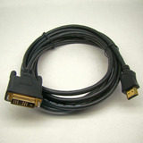 Cabo Hdmi X Dvi 3 Metros Blindagem A Par Gold