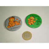 Botones Vintage De Garfield 80's 2 Piezas   Set 9