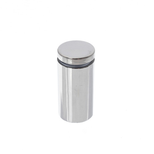 Prolongador Inox Escovado Suporte Vidros Madeira 25x50mm 4un