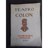 Programa Teatro Colon 1930 El Matrero Giselle Panizza Ricci