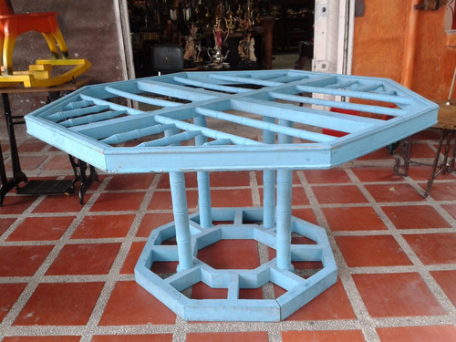 Mesa Vintage Elaborada En Madera Cedro Importada