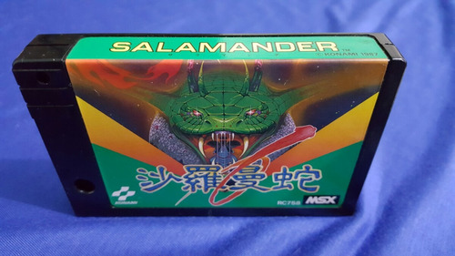 Msx,cartucho Jogo Konami Salamander Scc  Loose Raro!