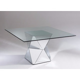 Mesa De Jantar Espelhada Diamond Média