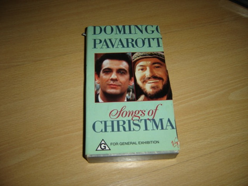 Domingo Pavarotti Songs Of Christmas Vhs Importado Opera