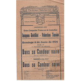 Programas Antiguos Teatro Cervantes 1926 ( Lote X 4 )