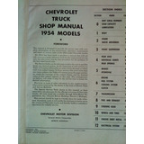 Libro-manual De Taller: Pick Ups Y Camiones Chevrolet 1954