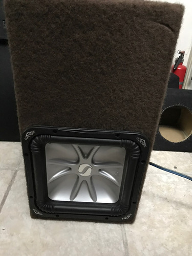 Woofer Cuadrado Solobaric Kicker S12l5 Con Cajon