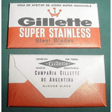 Hoja De Afeitar Argentina Gillette Stainless Razor Blades