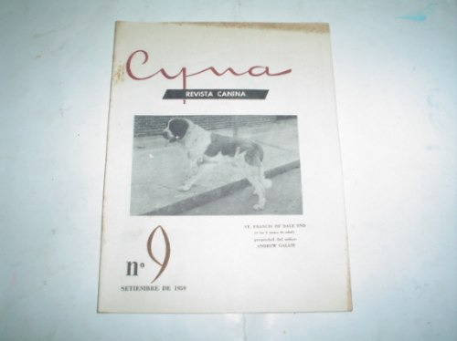 Cyna Revista Canina 1959 Raza San Bernardo Andrew Gallie Can