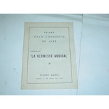 Teatro Maipo 1957 Programa Concierto La Kermesse Musical