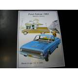 Ford Falcon. Lamina De Epoca. (medida: 42 X 30 Cm).