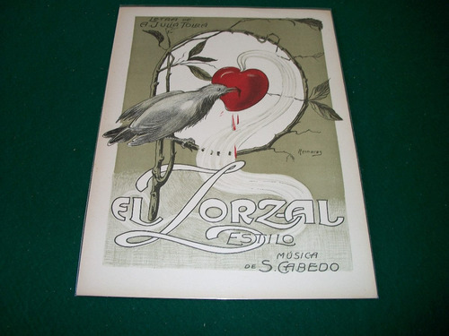 El Zorzal - Antigua Partitura -