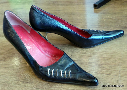 Gacel Zapatos Elegantes Charol Negros 361/2