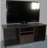 Mesa Lcd Led Tv. Rack Modular.melamina. Con Amplio Cajon.