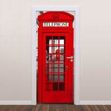 Cabine Telefone Londres - Adesivo Decoração Para Portas