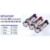 Ficha Conector Snap X 10 Unidades Bnc Hembra-rg58/59/6
