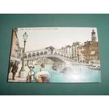 Postal Postcard Italia Venecia Gondolas Photoglob Coloreada