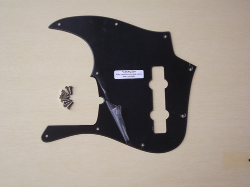 Escudo Pickguard Jazz Bass American De Luxe 5 V Preto