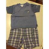 Conjunto 3 Piezas Bermuda+remera+chaleco Talle 24 Meses