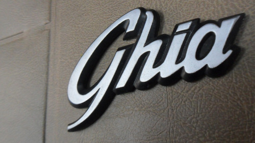 Insignia Emblema Ghia Gris De Ford Escort 88/92 Nueva!! Foto 3