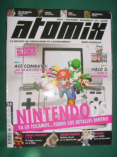 Revista Atomix 58 Videojuegos Sony Nintendo Anime Microsoft