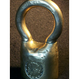 Antiguo Candado De Bronce Macizo Scral