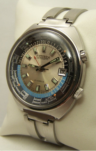 Reloj Citizen Hora Mundial Autom.original Coleccion M/grande