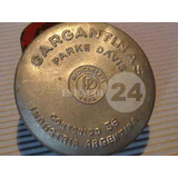 Muy Antigua Caja De Aluminio Gargantinas Parke Davis Vacia
