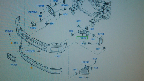 Base Derecha Parachoque Delantero Ford F250 F350 Original Foto 3