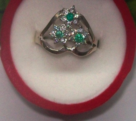 Hermoso Anillo Marquesa Tipo Corona  Plata Ley 9,50