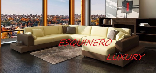 Esquinero Luxury 4 Mod+4deco,chenille,ecocuero,pats Tapizada