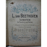 Partitura Sonaten Für Pianoforte Violine Grützmac Beethoven