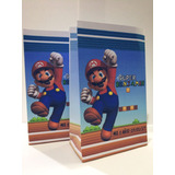 Bolsitas Golosineras Mario Bros X10 Personalizadas Papel 150
