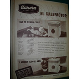 Publicidad Vintage Clipping Estufa Calefactor Aurora Kerosen