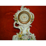 Reloj De Porcelana Viejo Viena