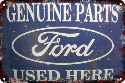 Poster Cartel Antiguo De Chapa60x40cm Ford Genuine Au-001