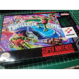 Snes Tmnt Iv Lost In Time Custom Box + Custom Manual