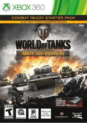 Jogo World Of Tanks Xbox 360 Original Mídia Física Injogavel