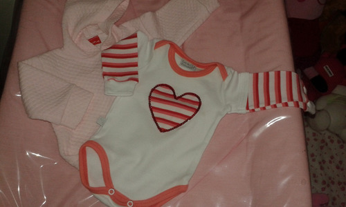 Body + Campera. Nena. 0/2 Meses.