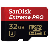 Sandisk Extreme Pro 32gb Uhs-i U3 Micro Sdxc Micro Sd
