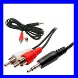 Cable De Audio Stereo 2 Rca A Miniplug 4 Metros Rosario