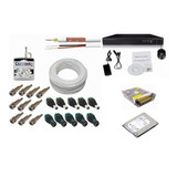 Kit Dvr 4 Ch, Cabo, Fonte, Conectores, Hd, Fixa Cabo-kit 20x