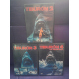 Película Tiburón 1, 2 Y 3 Lote 3 Dvds Videomax