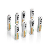 Ebl 8 Paquete De 1100mah Aaa Recargables Ni-mh Baterías Aaa 