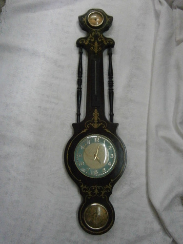 Barometro-termometro Y Reloj De Pared Made In Germany
